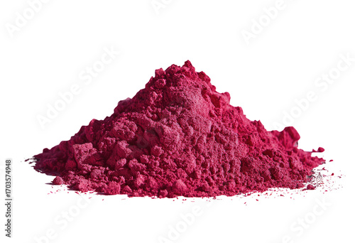 Pile of vibrant pink powder