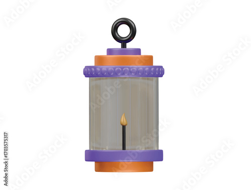 diwali lantern icon 3d illustration render