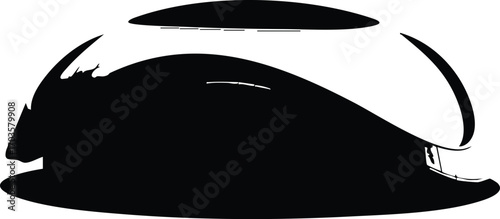 Silhouette of a stapler, showcasing its sleek design, functionality, and essential role in office environments against a bright backdrop