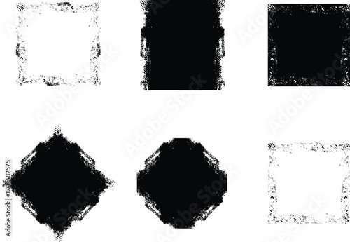 Black paint backgrounds and splatters