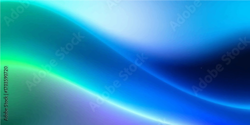 Abstract glowing blue waves in motion create a vibrant and energetic background illustration with a dark and artful curve