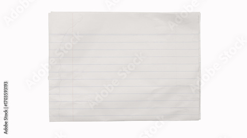 Quadro su tela A blank sheet of lined paper is presented, perfect for jotting down ideas, making lists, or taking notes