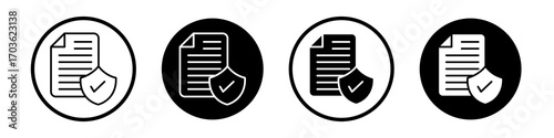 License icon collection in black and white filled and outlined style for web.