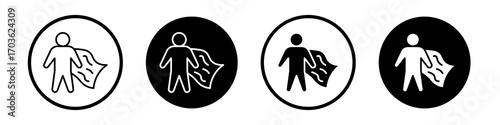 Hero icon collection in black and white filled and outlined style for web.