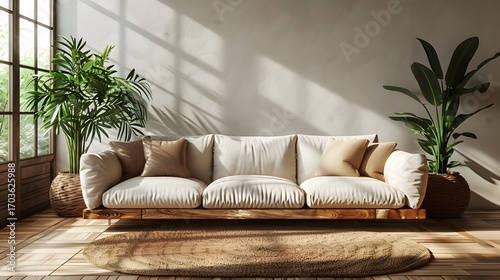 Modern minimalist sofa design living room high resolution picture