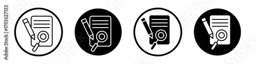 Defining icon collection in black and white filled and outlined style for web.
