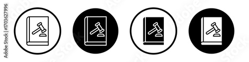 Code of conduct icon collection in black and white filled and outlined style for web.