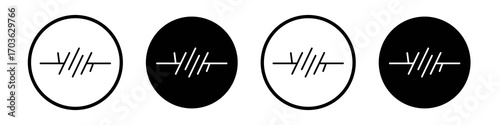 Barbed wire icon collection in black and white filled and outlined style for web.