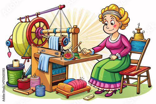 Clothes weaving machine, a reliable companion for every artistic lady! This machine provides the possibility of weaving all kinds of winter and summer clothes with high speed and excellent quality. As