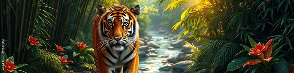 Naklejka premium Tiger