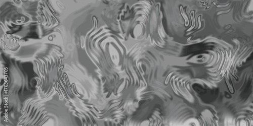 Abstract grayscale artwork showcasing a complex and textured design with fluid organic shapes, offering a visual of depth and contrast in a monochromatic palette.