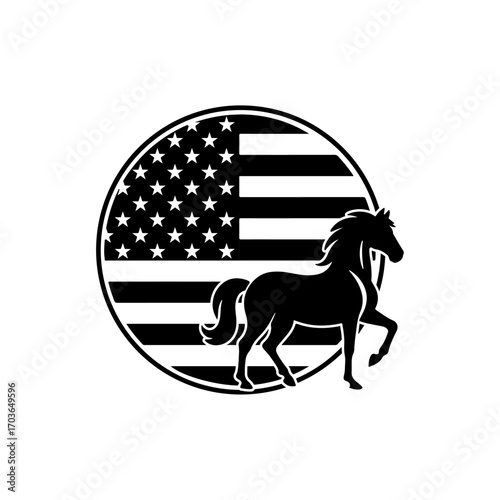 Horse Vector, Horse Svg Cut File, Horse And Flower