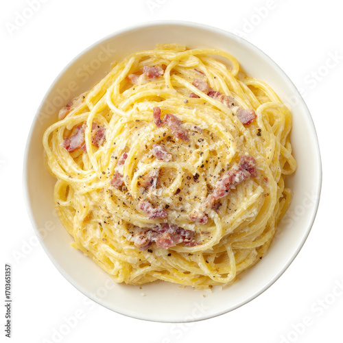 Creamy pasta with bacon (4)