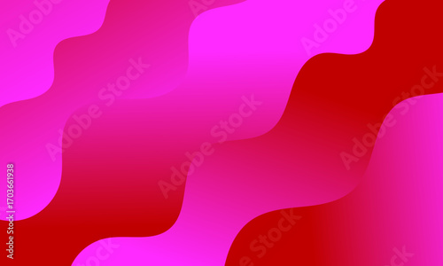 abstract red purple stripes lines sea wave curves shapes on smooth gradient color textured pattern background