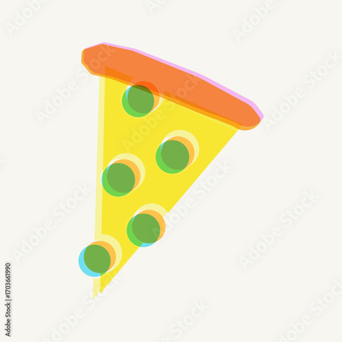 Pizza Risograph Illustration