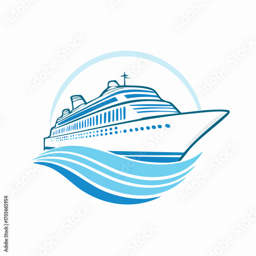 Cruise Ship Silhouette