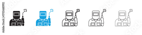 Welding Icon collection for web design