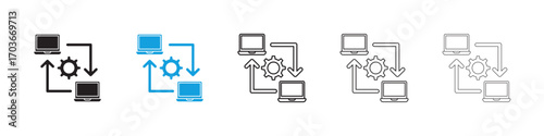 Synchronization Icon collection for web design