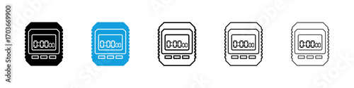 Stop watch Icon collection for web design