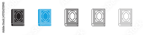 Quran book Icon collection for web design