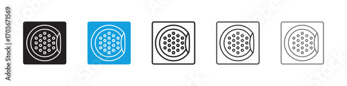 Nicotine patch Icon collection for web design