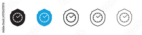 Long term protection Icon collection for web design