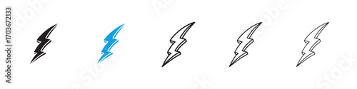 Lightning Icon collection for web design