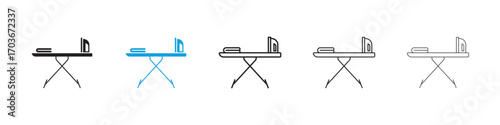Ironing board Icon collection for web design