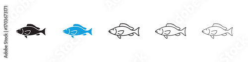 Fish Icon collection for web design