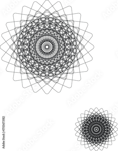 a geometric mandala, which is a spiritual and ritual symbol often found in Asian cultures. 