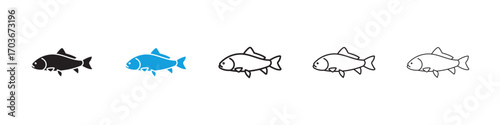 Fish Icon collection for web design