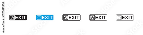 Exit Icon collection for web design