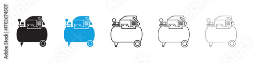 Compressor Icon collection for web design