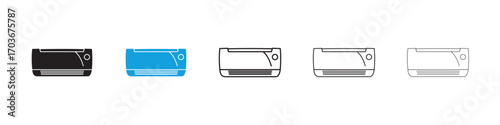 Air conditioner Icon collection for web design
