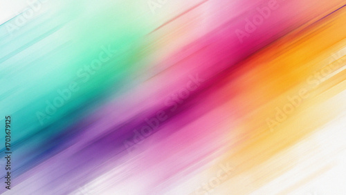 Diagonal Streaks of Teal Purple Pink and Orange Abstract Background lines