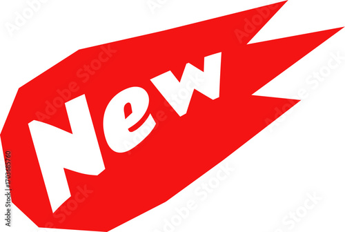 New comet shooting star badges sticker