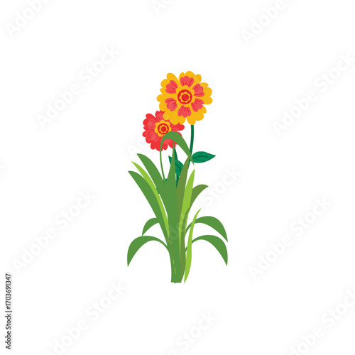 Green grass illustration with fresh blades in cartoon style. Perfect for nature design, lawn decoration, garden elements, eco concept, landscape vector, and outdoor scene artwork.