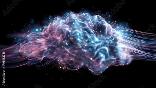 Abstract swirling nebula