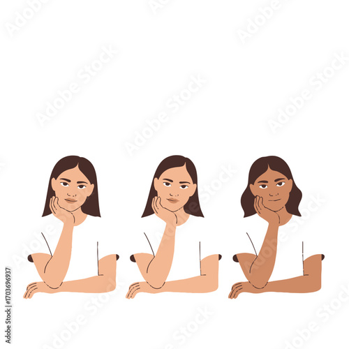 Stylized Human Arm and Hand in a Relaxed Resting Position