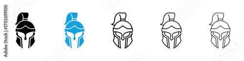 Warrior mask icons vector illustration for ui