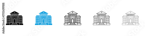 University icons vector illustration for ui