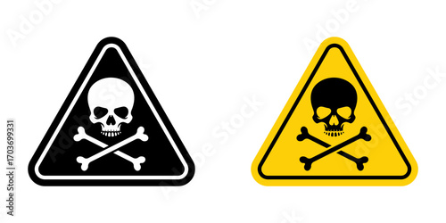 Toxic signs vector illustration for ui