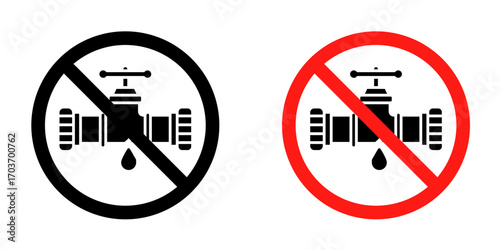No leakage sign vector illustration for ui