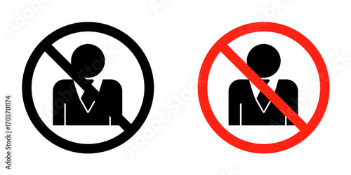 No account sign vector illustration for ui