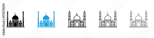 Mosque icons vector illustration for ui