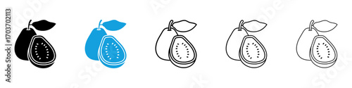 Guava icons vector illustration for ui