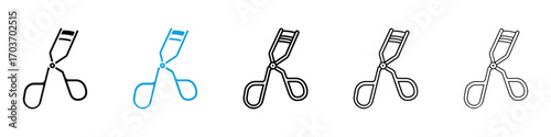 Eyelash curler icons vector illustration for ui