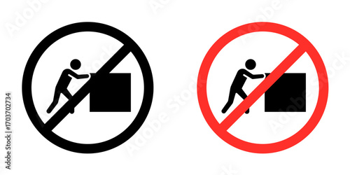Do not push sign vector illustration for ui