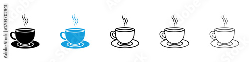 Cup of coffee icons vector illustration for ui