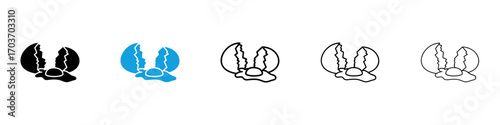Broken egg icons vector illustration for ui